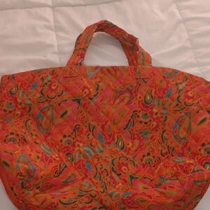 Vibrant Multicolor Tote Bag Mesh Material